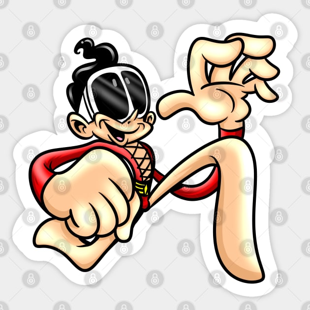 Plastic Man Sticker by BeefcakeBoss